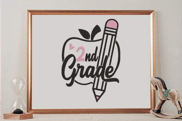 2nd Grade Apple Pencil: An Embroidery Design Review