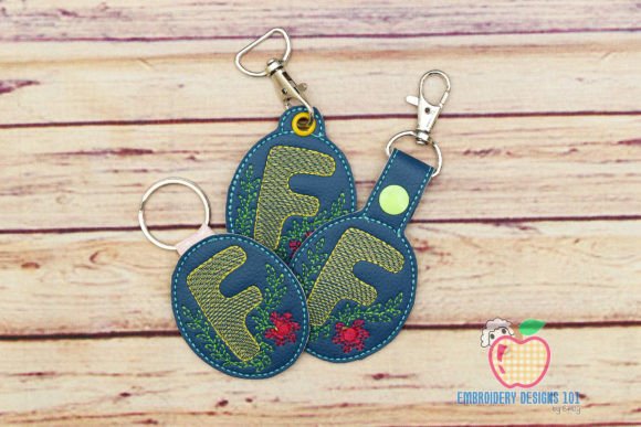 Letter F Floral ITH KeyFob: A Business Design Review