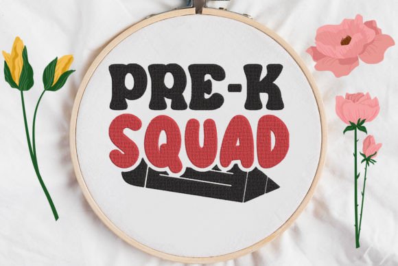 Pre-K Squad: First Day School Embroidery Review