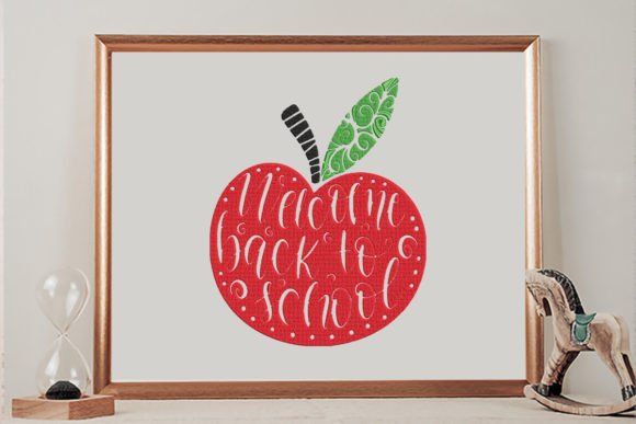 Welcome Back to School Apple: An Embroidery Review